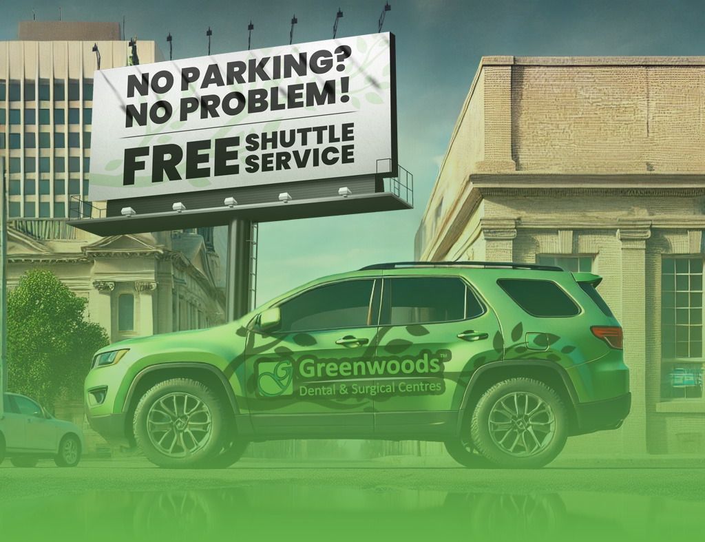 Shuttle services at Greenwoods dental